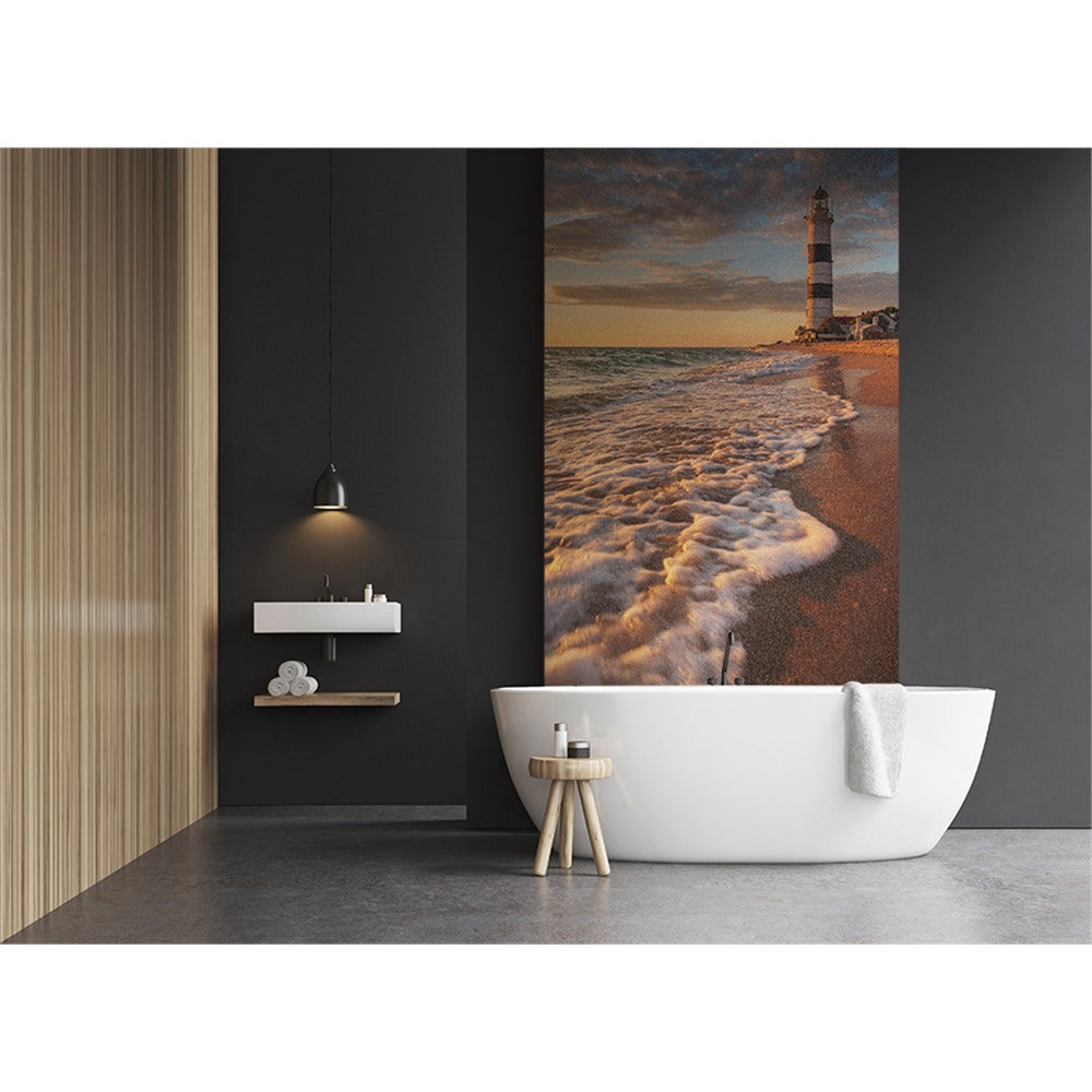 Panneau mural douche VIPANEL - Inspiration nature Phare 2 - Finition brillant