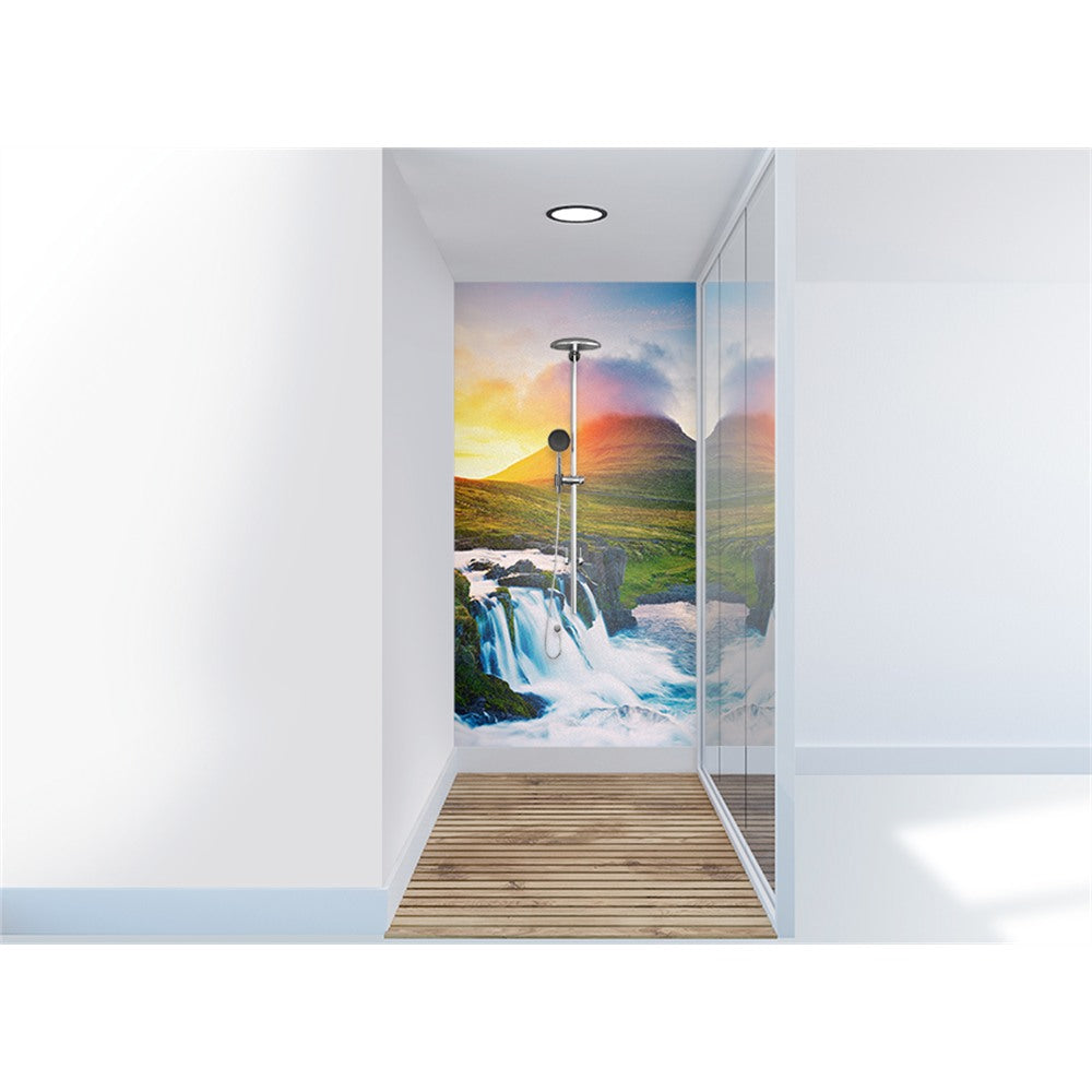 Panneau mural douche VIPANEL - Inspiration nature Islande - Finition brillant