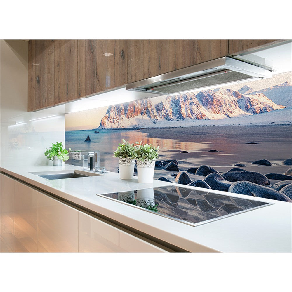 Panneau mural douche VIPANEL - Inspiration nature Haukland beach - Finition brillant