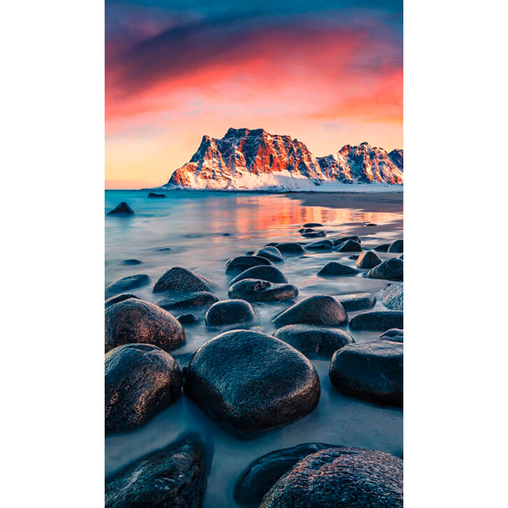 Panneau mural douche VIPANEL - Inspiration nature Haukland beach - Finition brillant