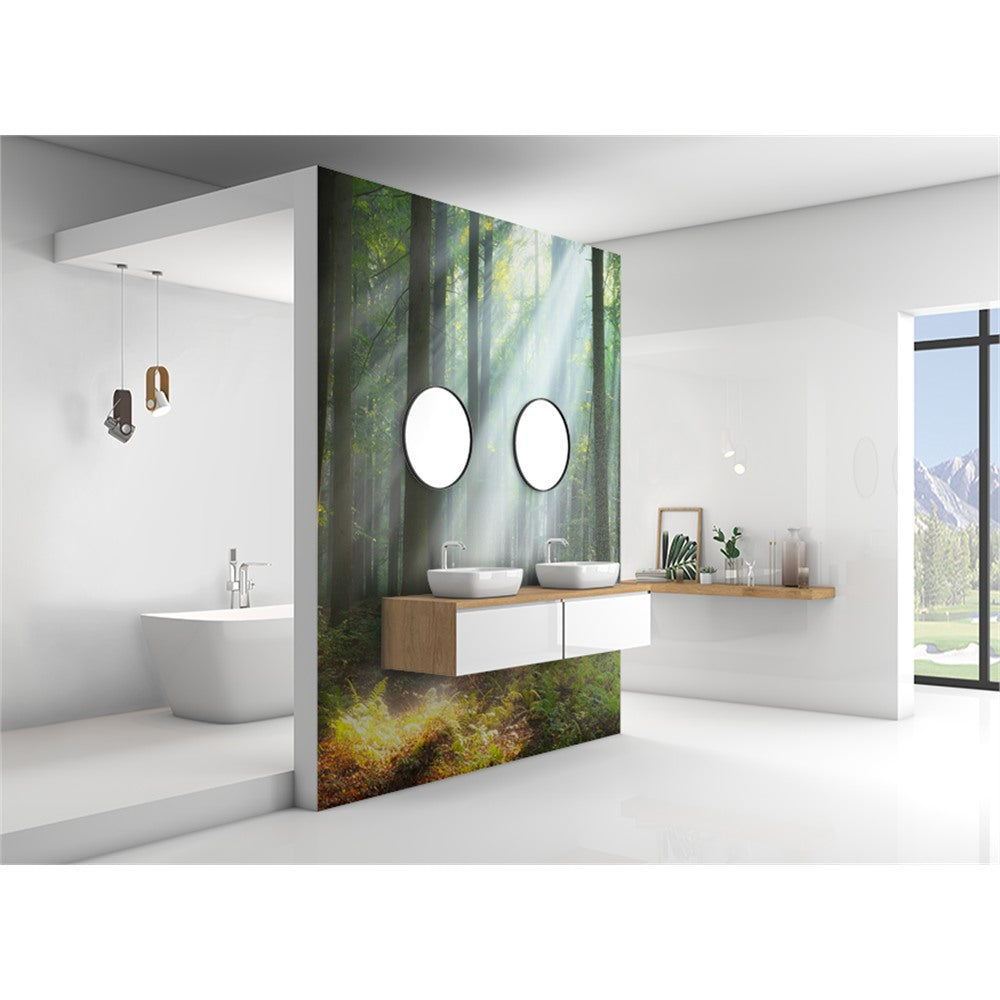 Panneau mural douche VIPANEL - Inspiration nature Forêt - Finition matI - Finition brillant