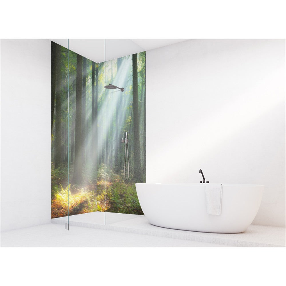 Panneau mural douche VIPANEL - Inspiration nature Forêt - Finition matI - Finition brillant