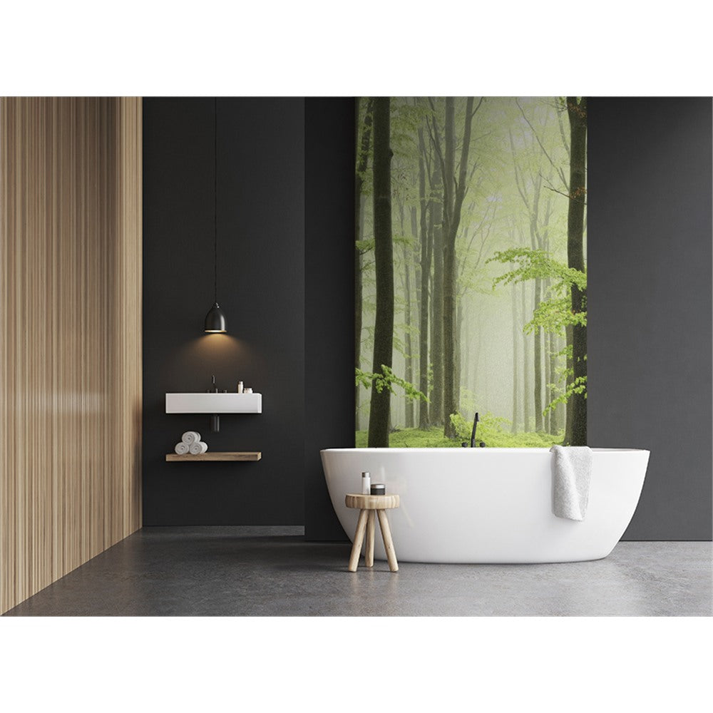 Panneau mural douche VIPANEL - Inspiration nature Brouillard forestier - Finition brillant