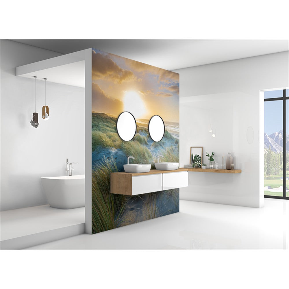 Panneau mural douche VIPANEL - Inspiration nature Coucher de soleil 2 - Finition brillant