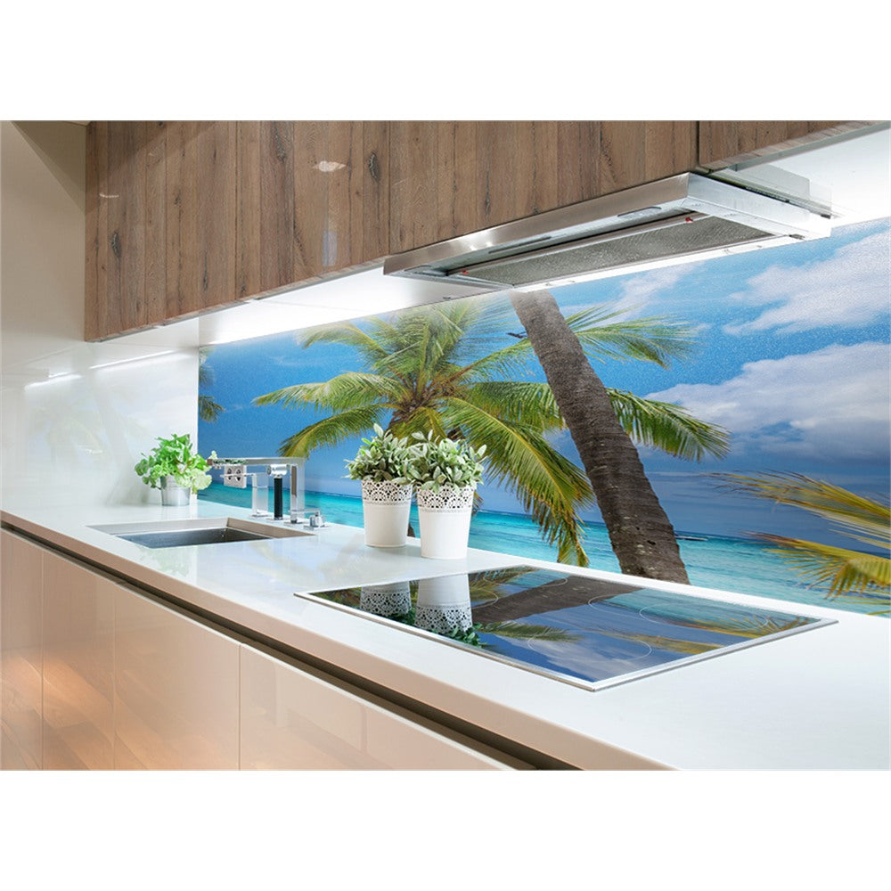 Panneau mural douche VIPANEL - Inspiration nature Ile Maurice - Finition brillant