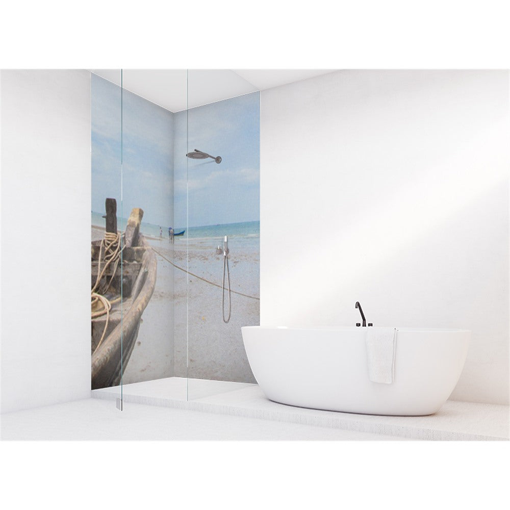 Panneau mural douche VIPANEL - Inspiration nature Bateau - Finition brillant