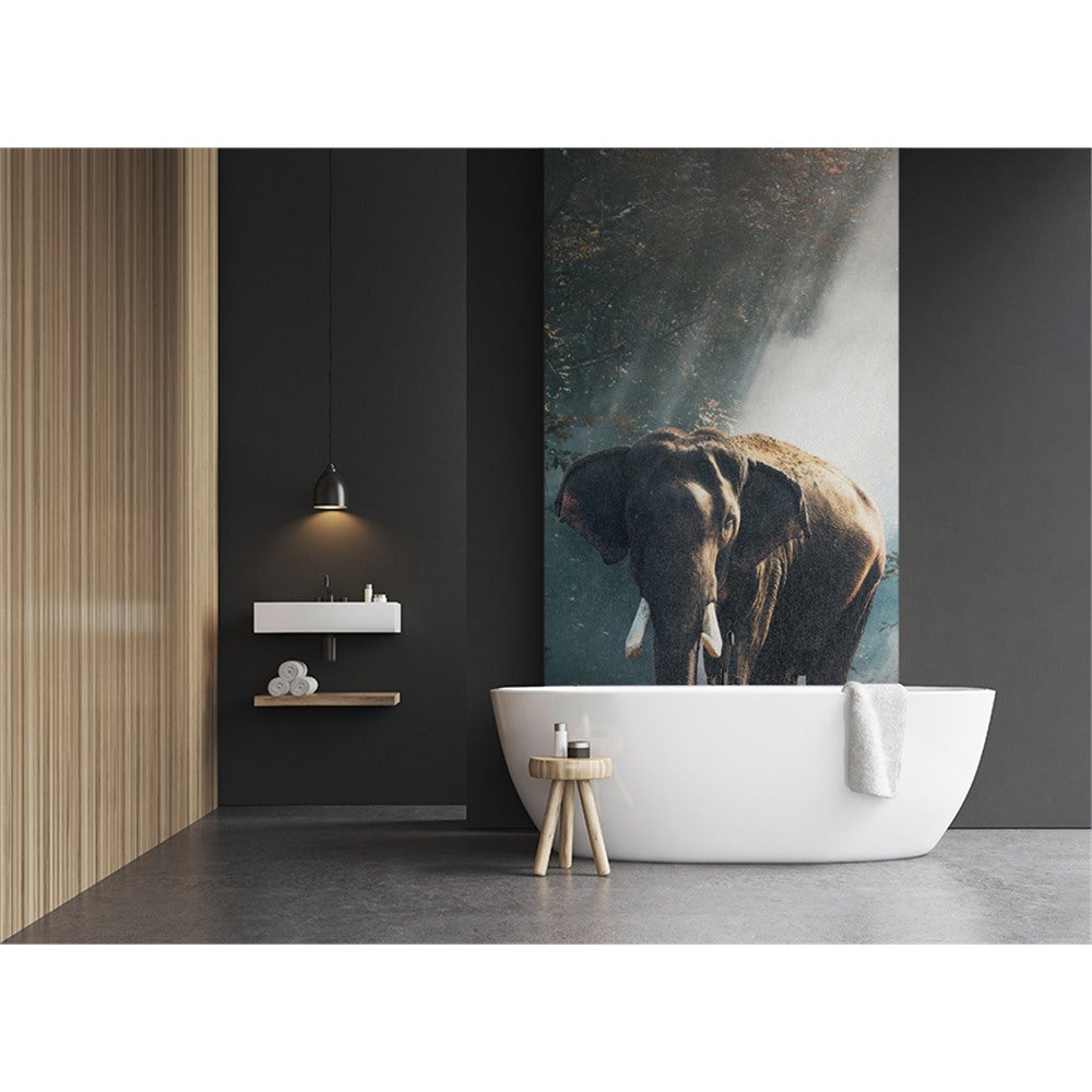 Panneau mural douche VIPANEL - Inspiration nature Éléphant - Finition brillant