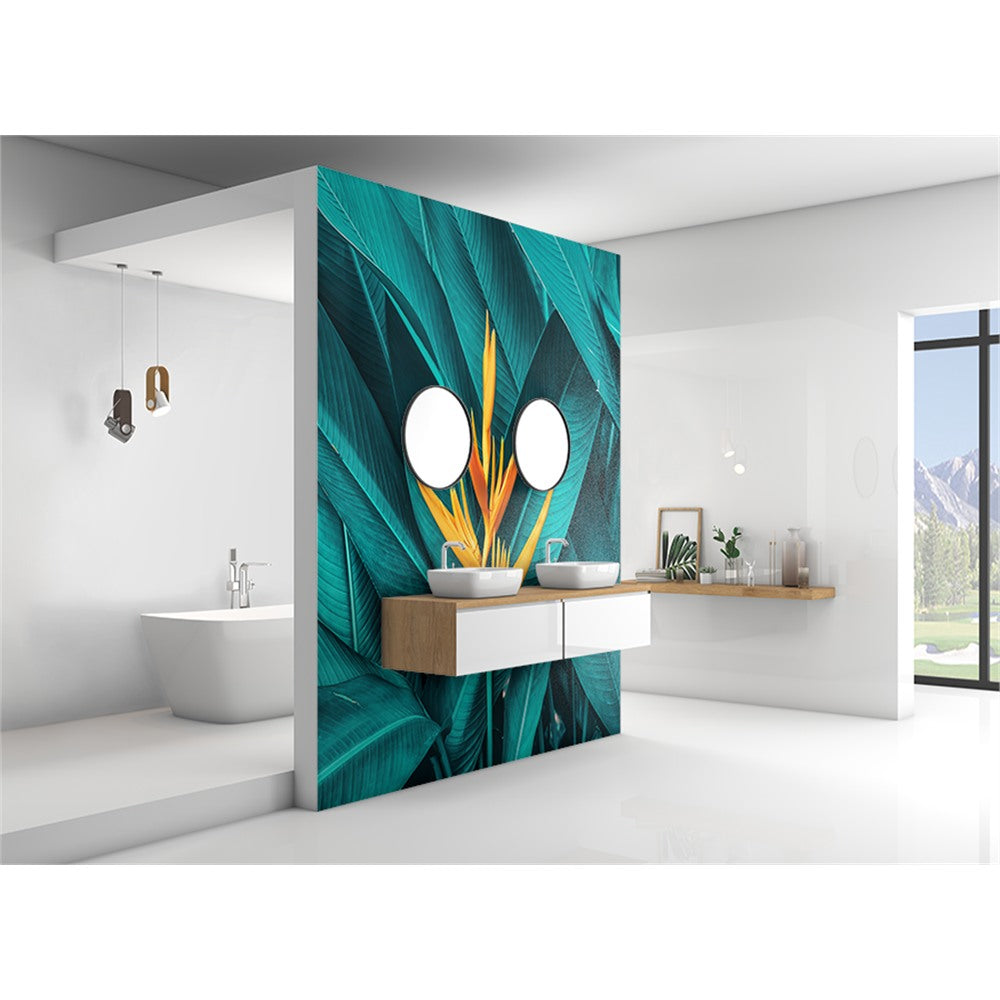 Panneau mural douche VIPANEL - Inspiration nature Fleur exotique - Finition brillant