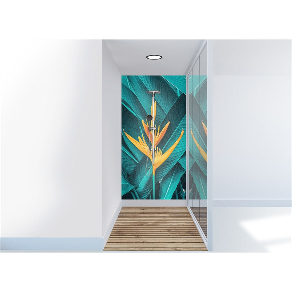 Panneau mural douche VIPANEL - Inspiration nature Fleur exotique - Finition brillant