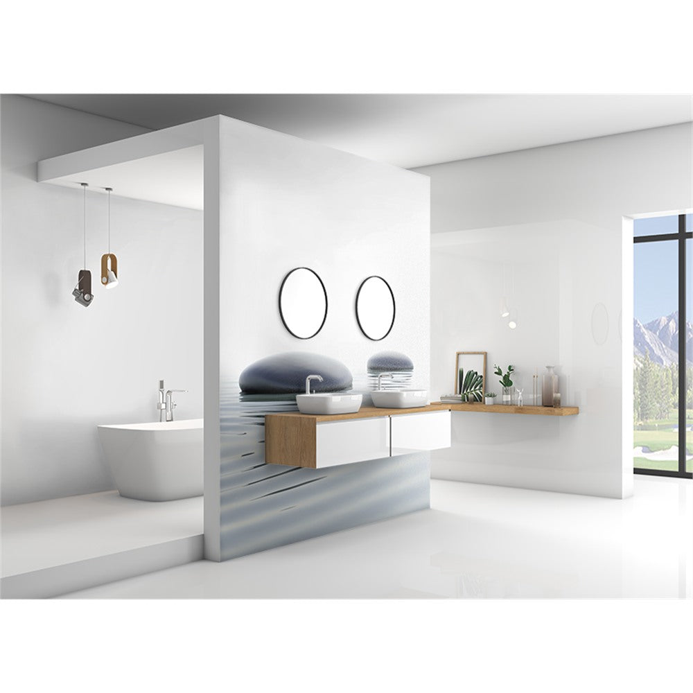 Panneau mural douche VIPANEL - Inspiration nature Galets - Finition brillant
