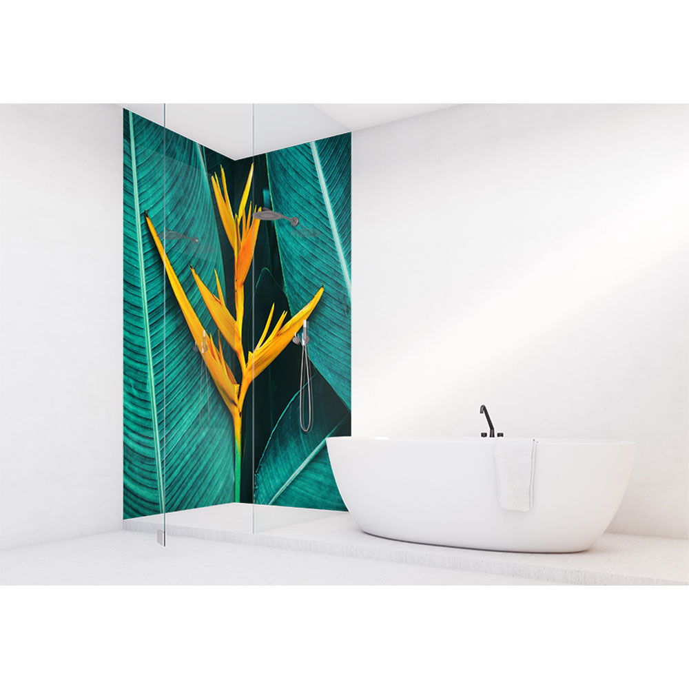 Panneau mural douche VIPANEL - Inspiration nature Heliconia - Finition brillant