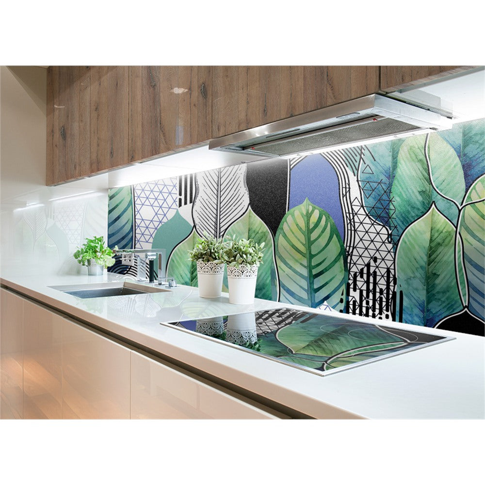 Panneau mural douche VIPANEL - Inspiration nature Papier peint feuilles grandes - Finition mat