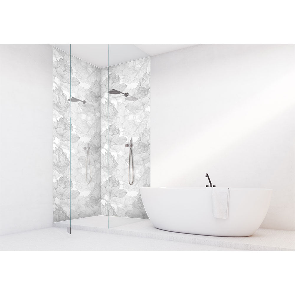 Panneau mural douche VIPANEL - Inspiration nature Romantique rose - Finition mat