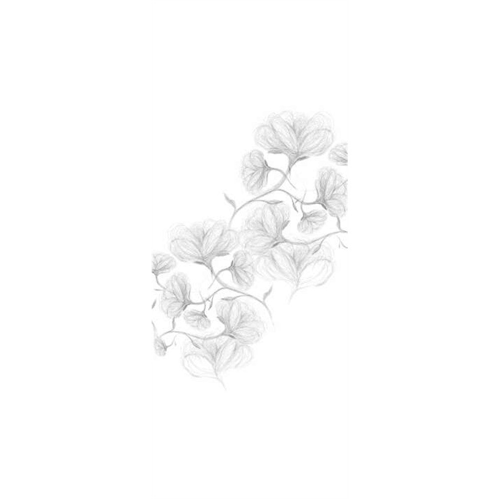Panneau mural douche VIPANEL - Inspiration nature Croquis de fleur - Finition velvet