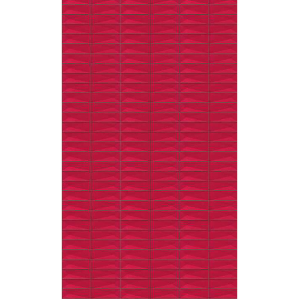 Panneau mural douche VIPANEL - Carrelage Avantgarde rouge - Finition brillant