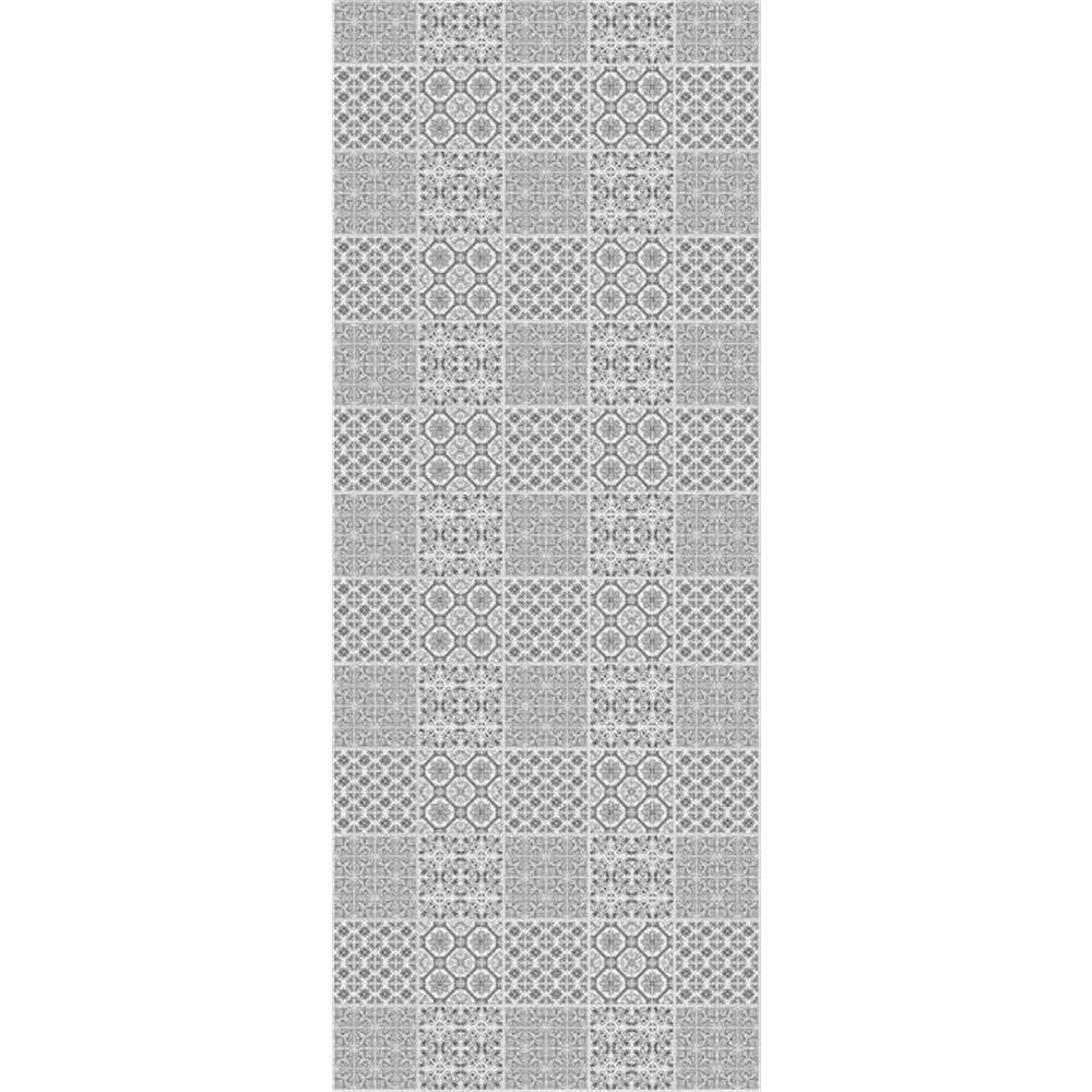 Panneau mural douche VIPANEL - Carrelage Carreaux gris blanc - Finition brillant