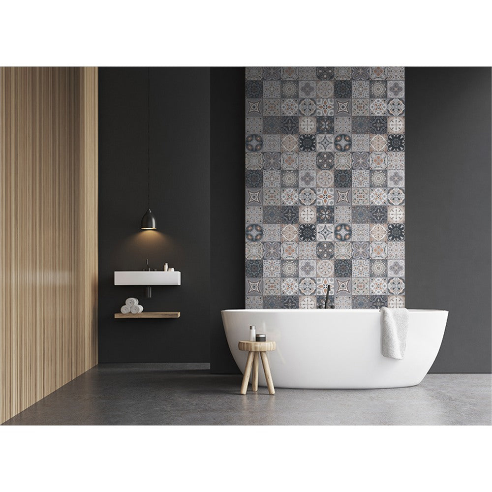 Panneau mural douche VIPANEL - Carrelage Carreaux Portugais traditionnel - Finition brillant