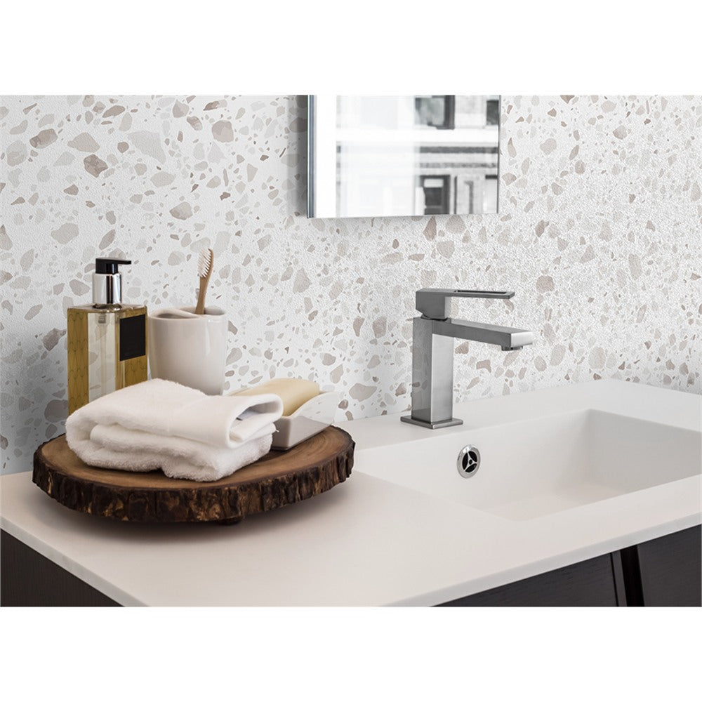 Panneau mural douche VIPANEL - Pierre Terrazzo - Finition mat