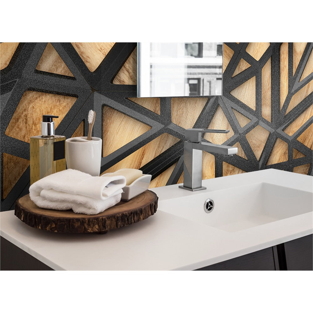 Panneau mural douche VIPANEL - Bois treillis - Finition - Finition mat