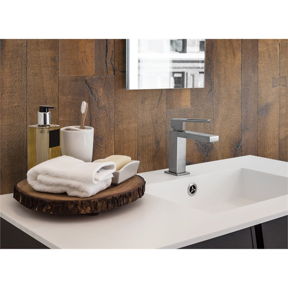 Panneau mural douche VIPANEL - Bois Chêne foncé - Finition - Finition mat
