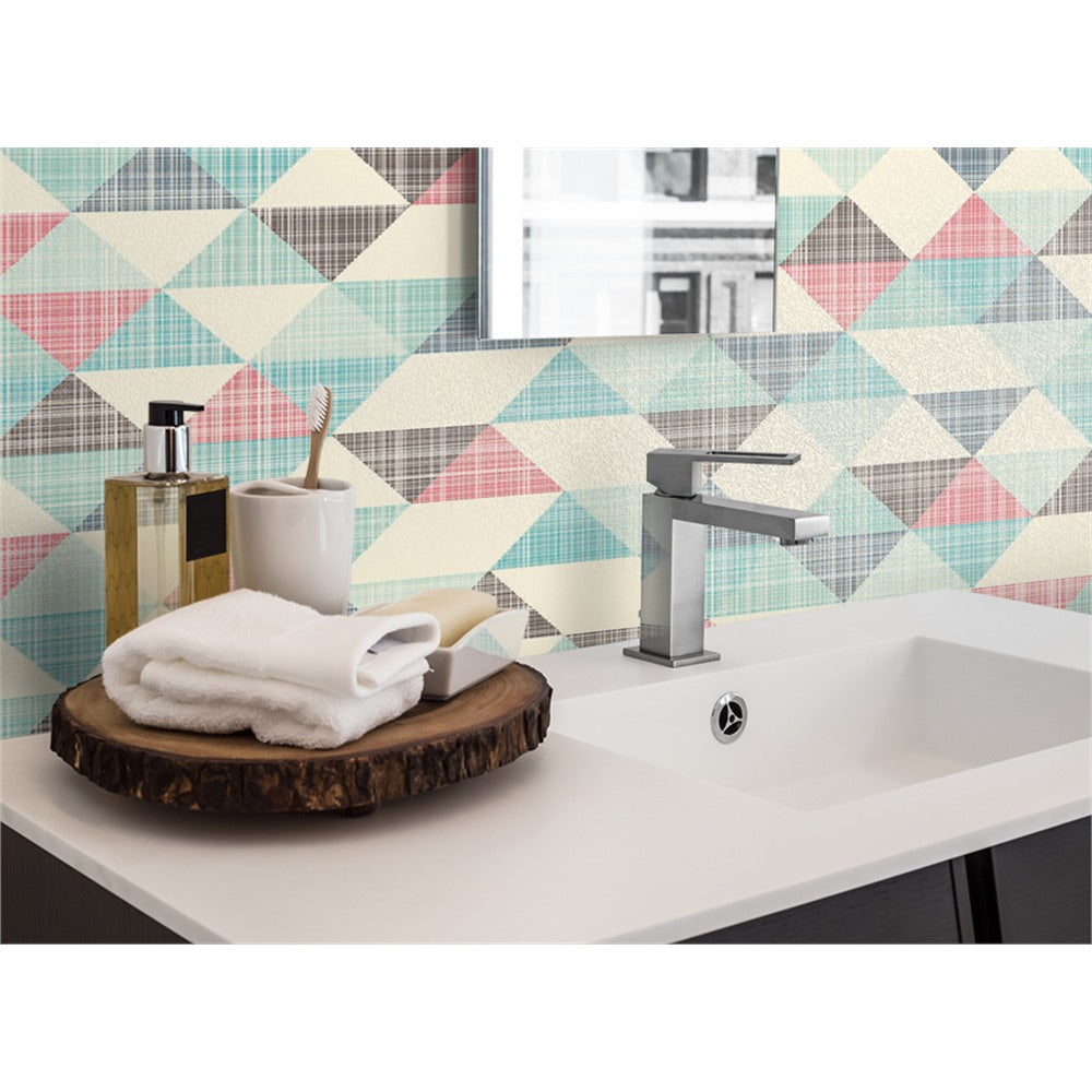 Panneau mural douche VIPANEL - Motif géométrique vintage - Finition velvet