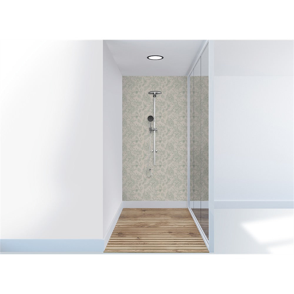 Panneau mural douche VIPANEL - Flore réinventé jardin secret - Finition velvet