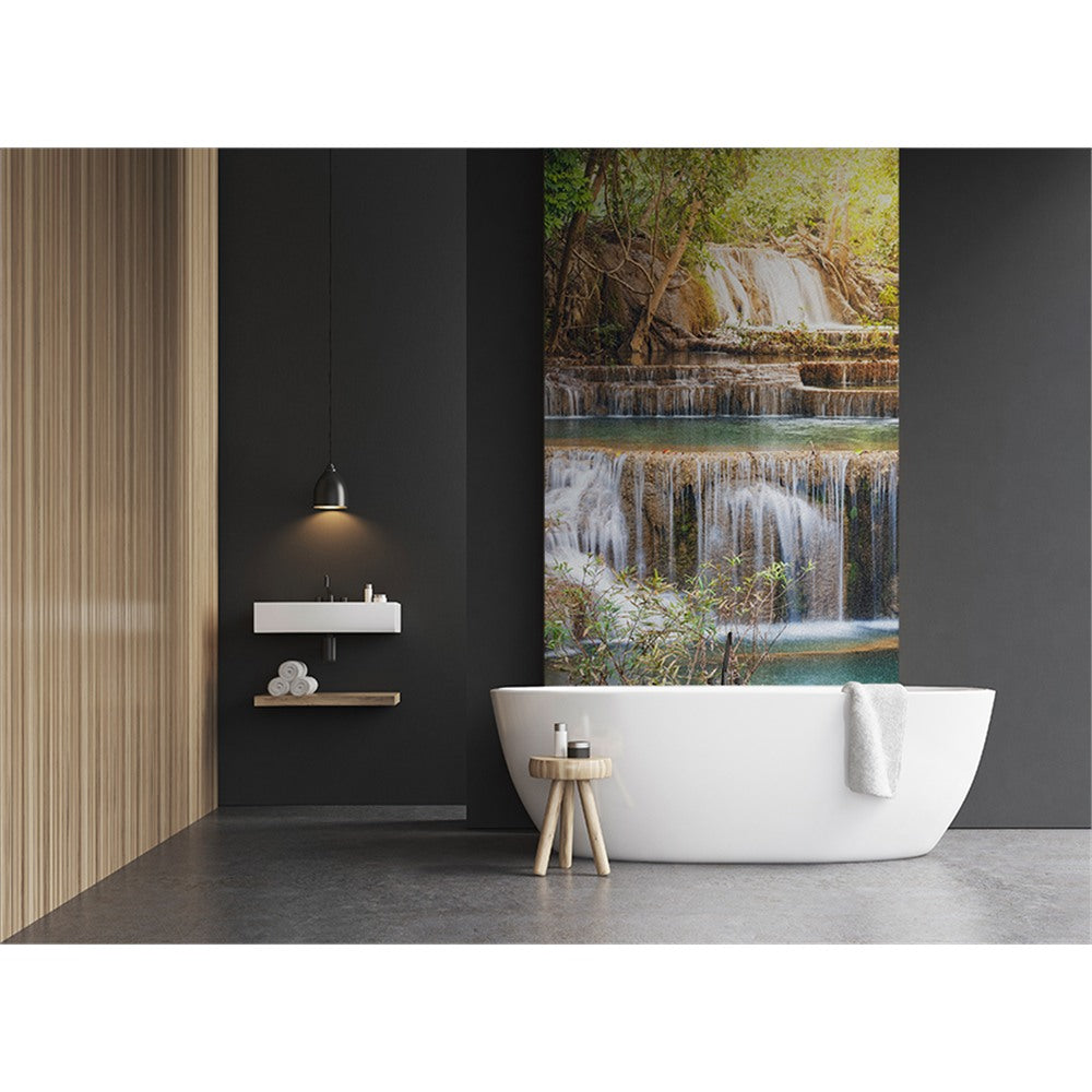 Panneau mural douche VIPANEL - Inspiration nature chute eau 2 - Finition - Finition brillant