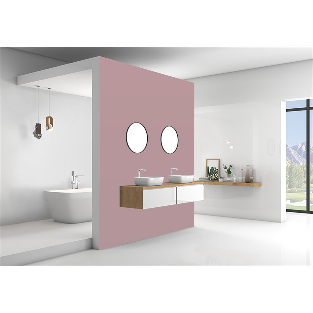 Panneau mural douche VIPANEL - Couleur Unie Pantone 696 - Finition velvet
