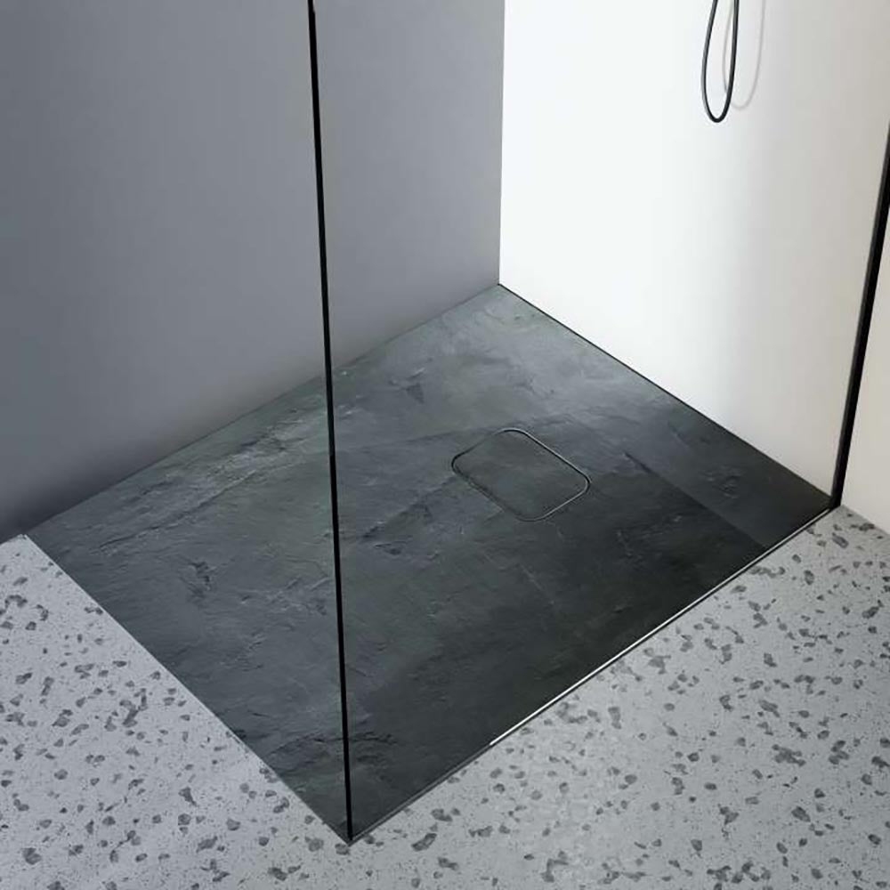 Receveur de douche écologique et léger NATURA SH, finition Ardoxyde