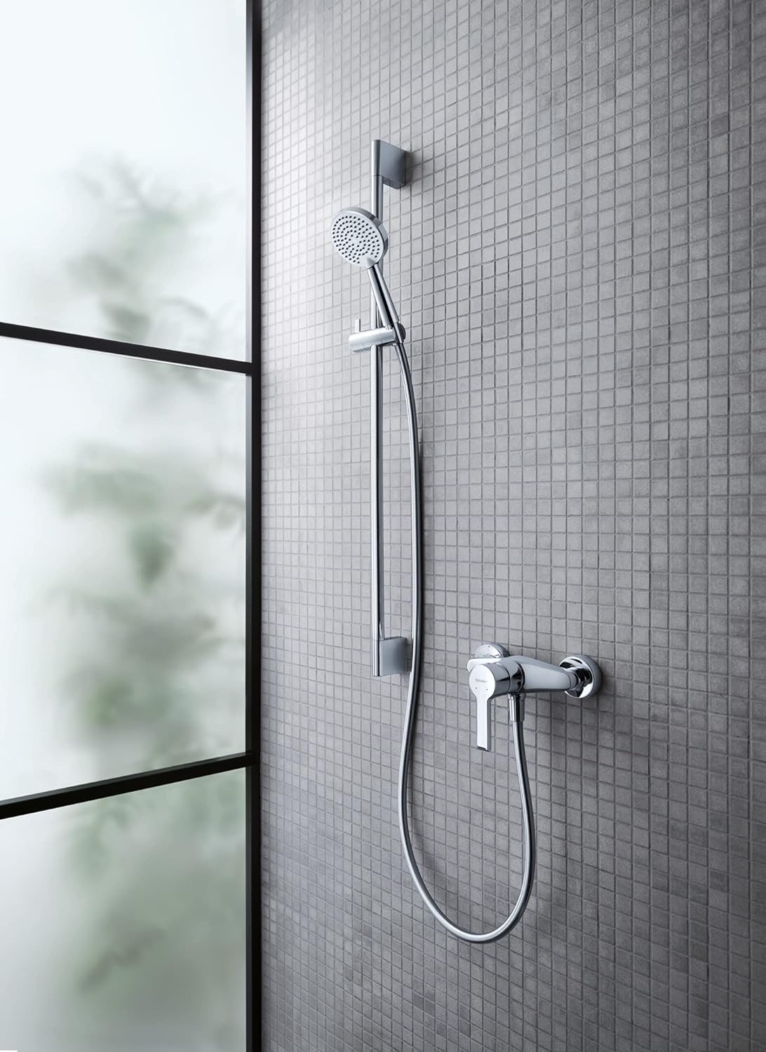 Douchette Grohe, équipement de douche mural, couleur chromée argentée