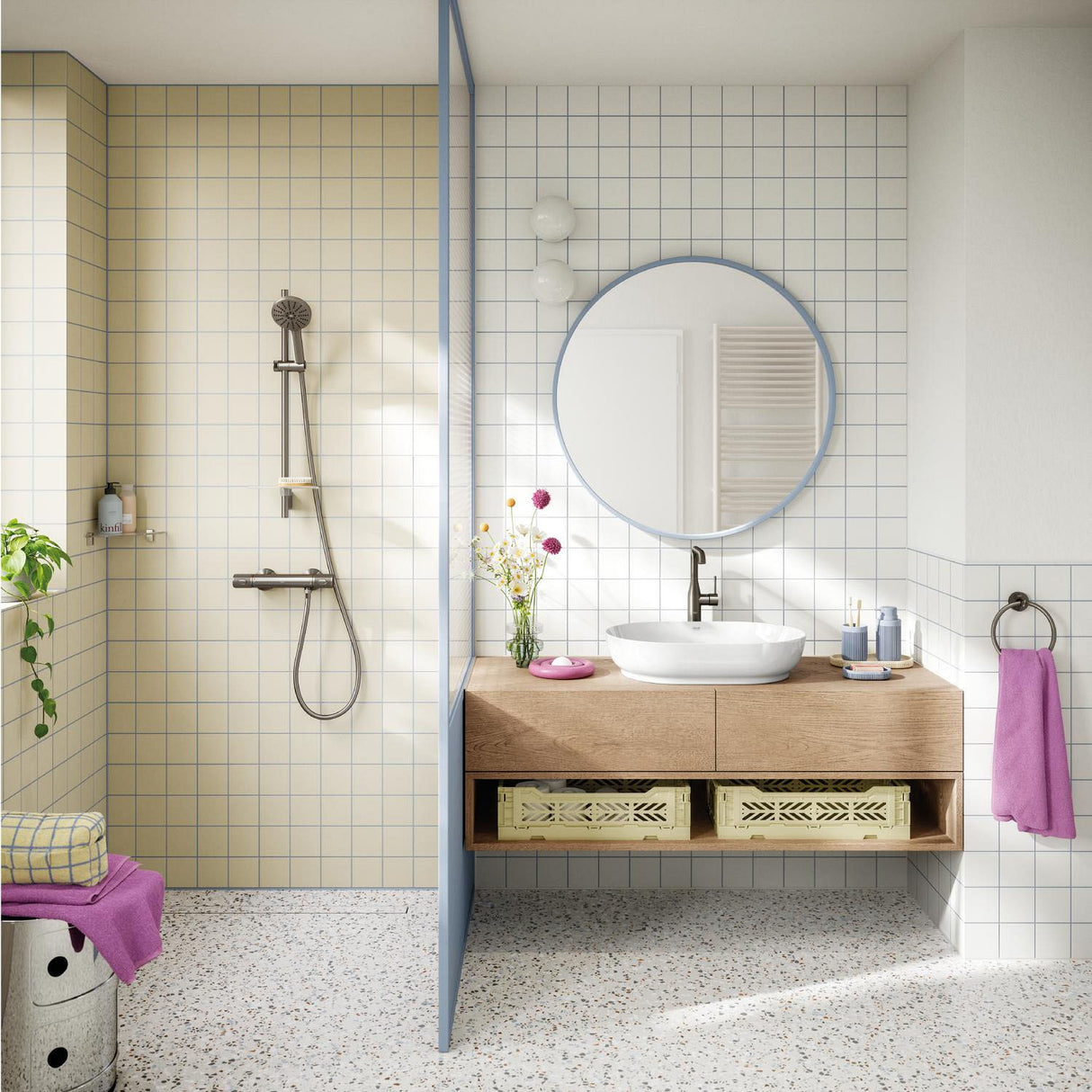 GROHE Pack douche avec mitigeur + douchette + barre de douche + flexible