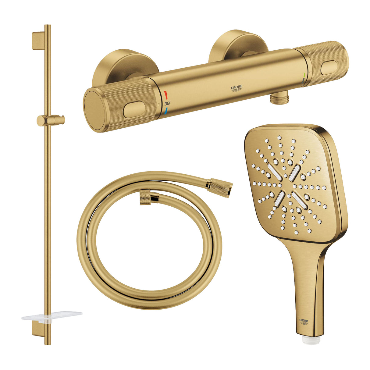GROHE Pack douche avec mitigeur + douchette + barre de douche + flexible
