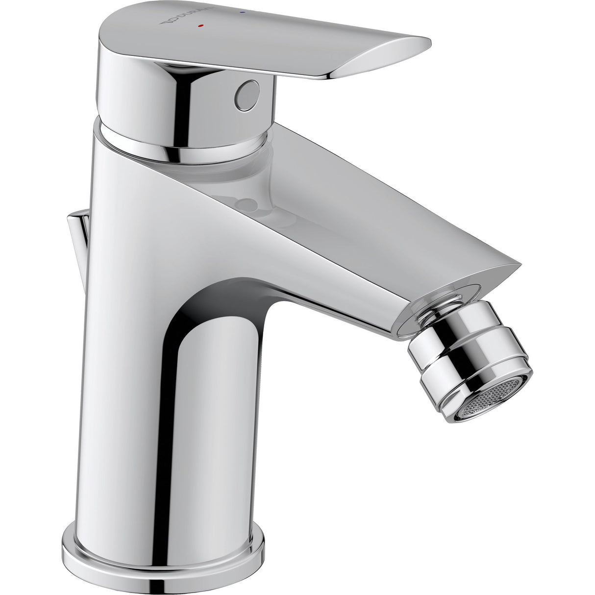 Mitigeur bidet Grohe chromé, robinet de salle de bain moderne couleur argent.