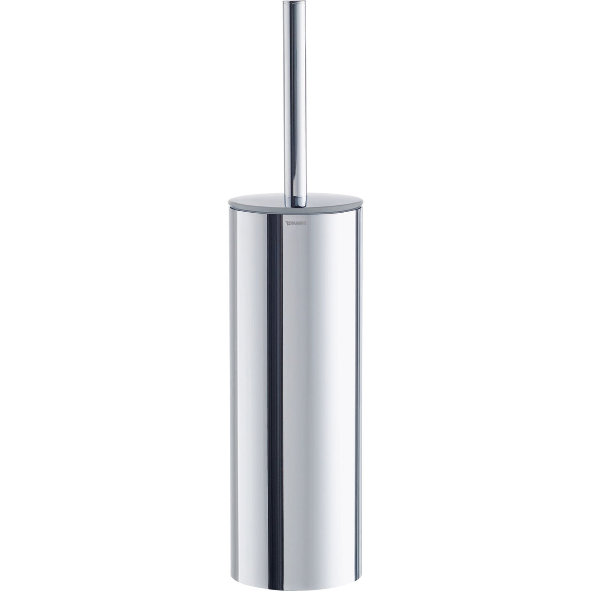 Brosse WC marque Keuco, accessoire sanitaire chromé, couleur argentée.