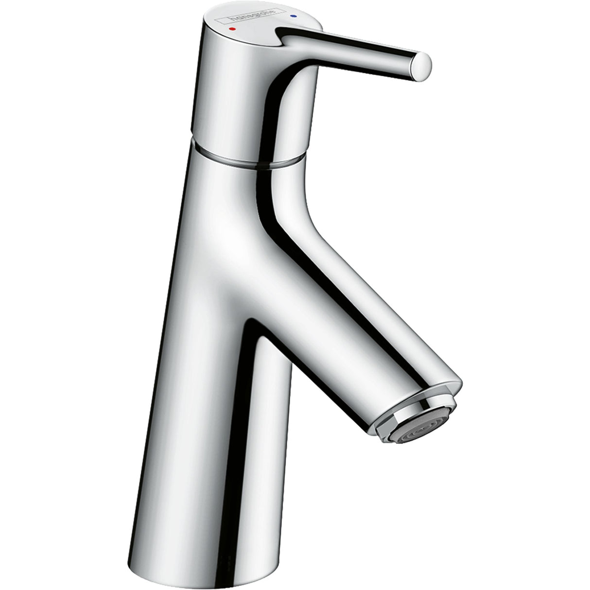 Mitigeur lavabo Hansgrohe, robinet chrome, design moderne, finition brillante.