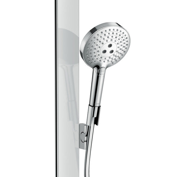 Douchette Grohe, type pommeau de douche, couleur chromée, design moderne.