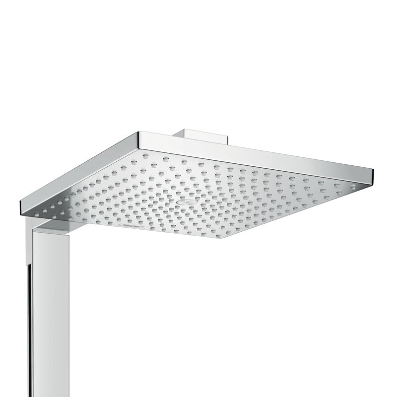 Pommeau de douche Grohe carré chromé, design moderne, couleur argent