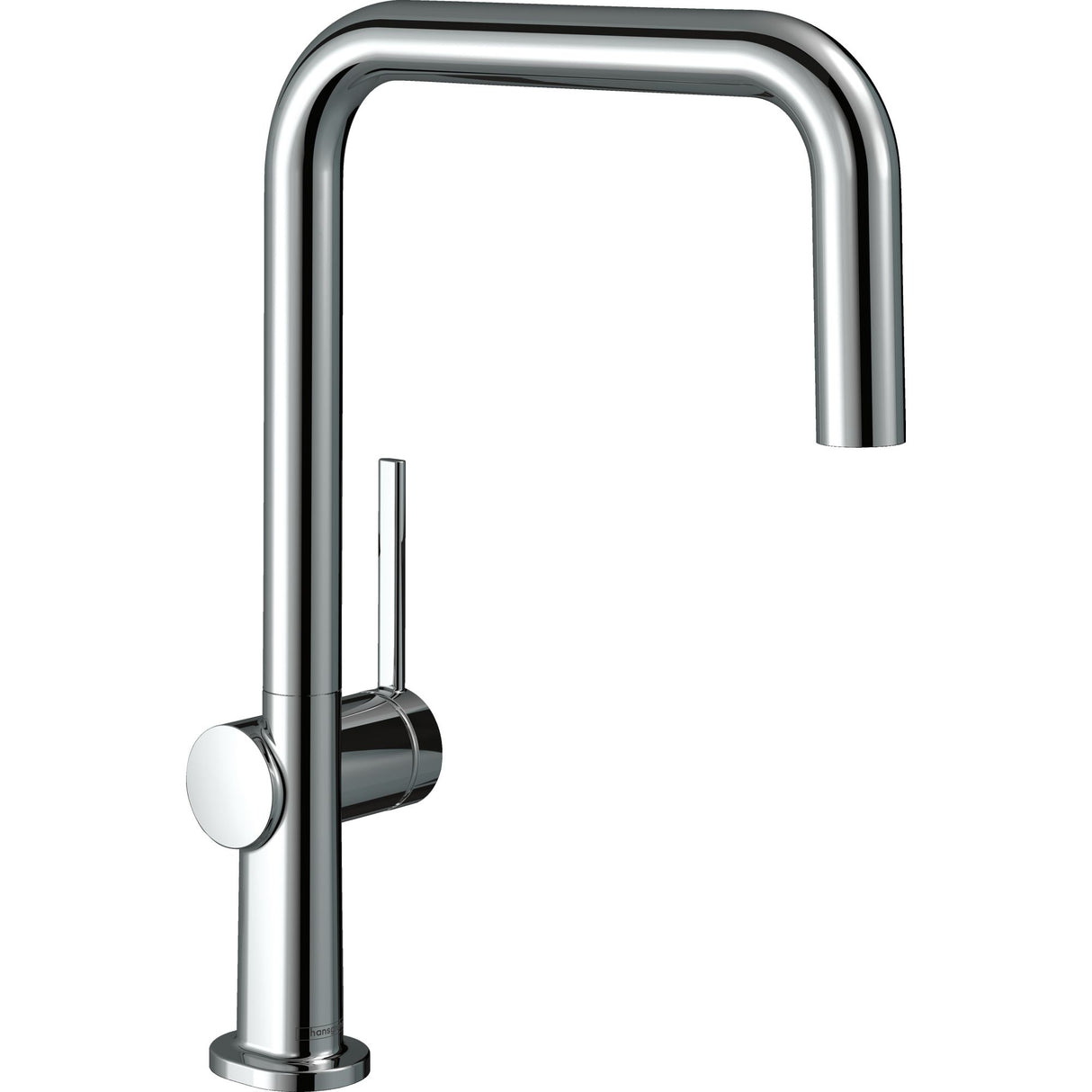 Mitigeur de cuisine Grohe, robinet chromé moderne, couleur argentée