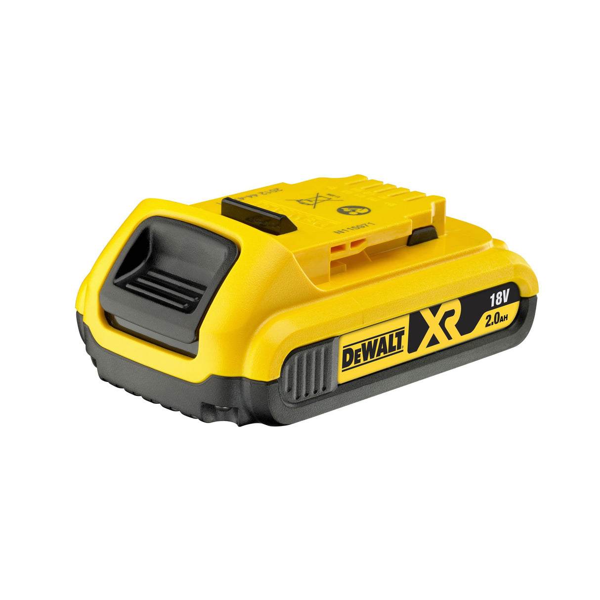 Batterie DEWALT XR 18V 2.0Ah, jaune et noire, accessoire électroportatif