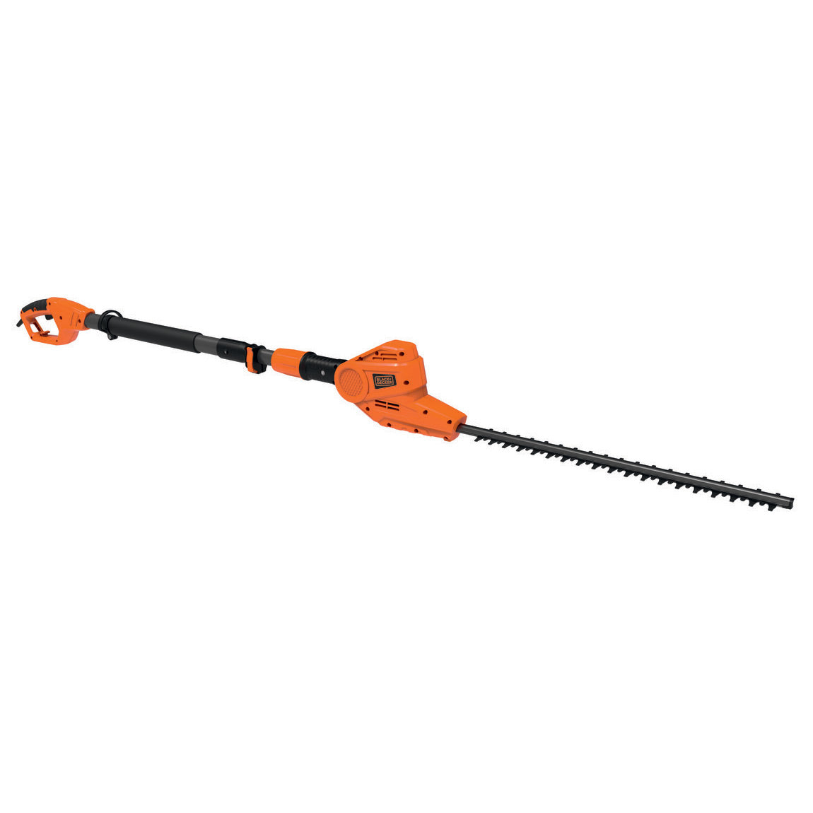 Taille-haie télescopique Black+Decker orange, outil de jardinage électrique