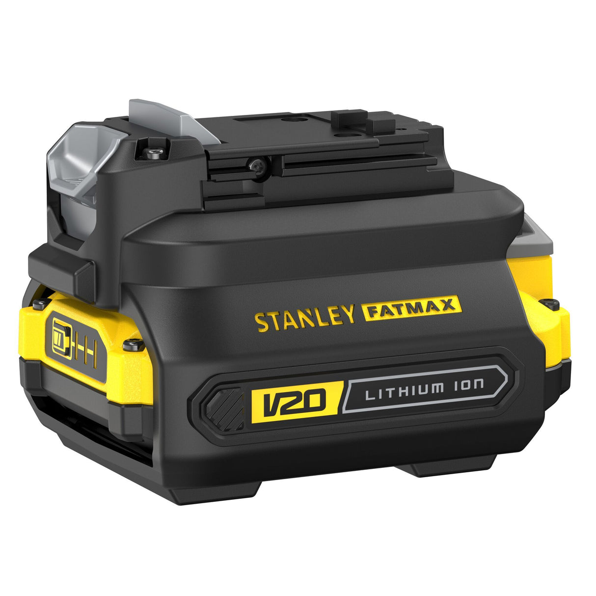Batterie Stanley Fatmax V20, accessoire électroportatif, couleur noire et jaune