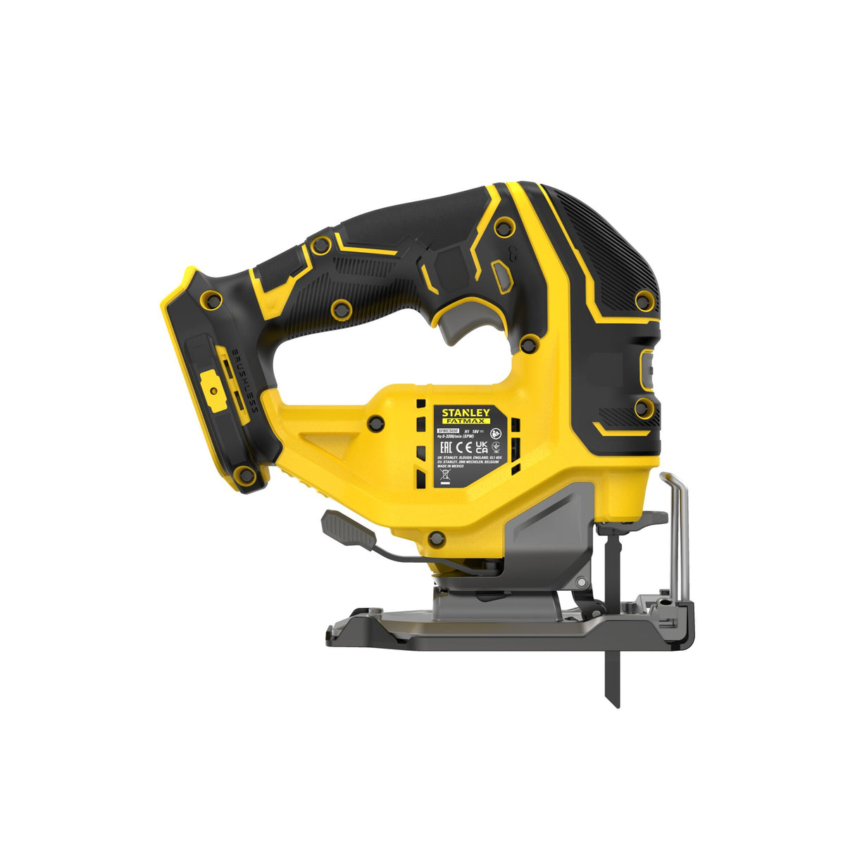 Scie sauteuse Stanley, outil électroportatif, couleur jaune et noir