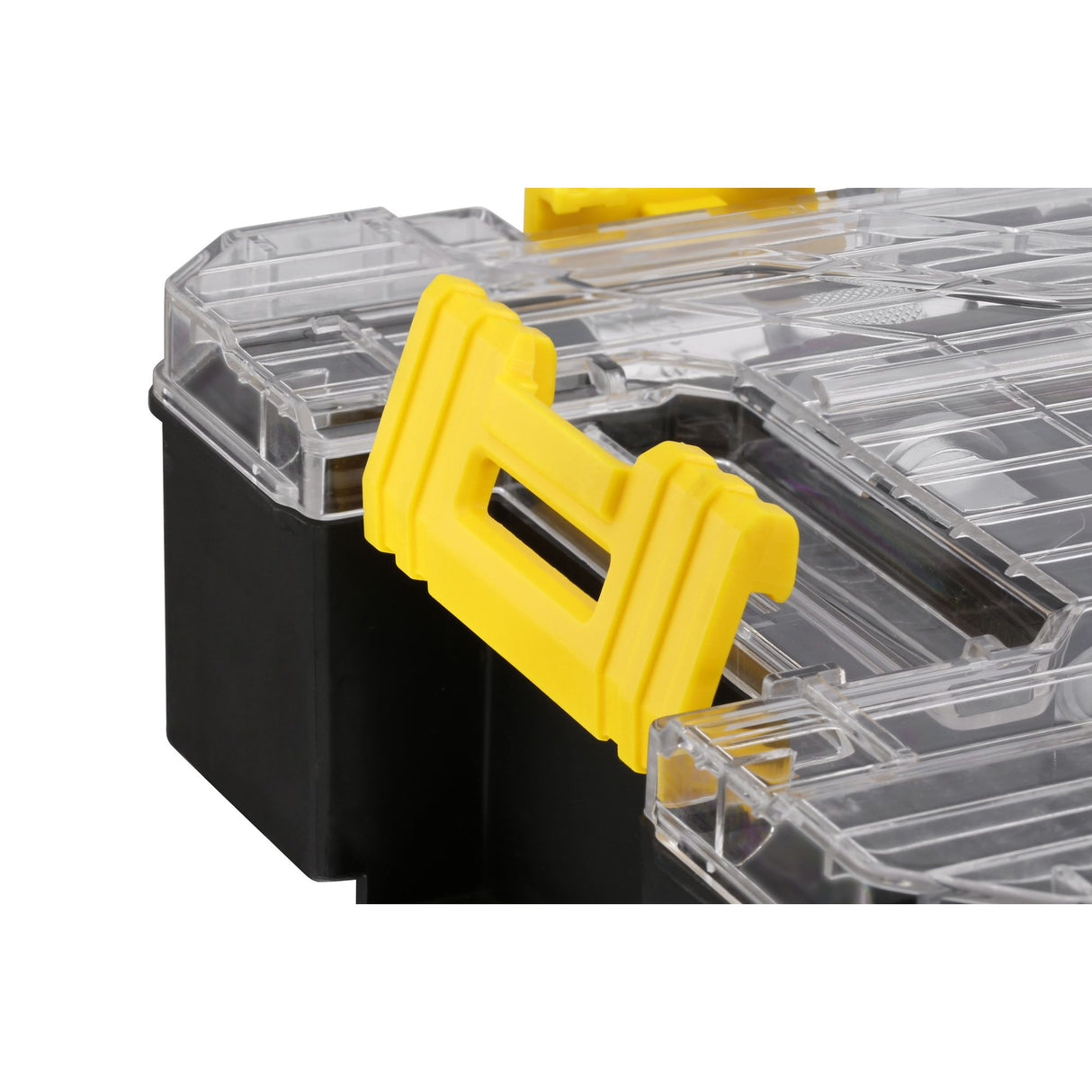 Boîte à outils Facom, plastique noir et transparent avec poignée jaune