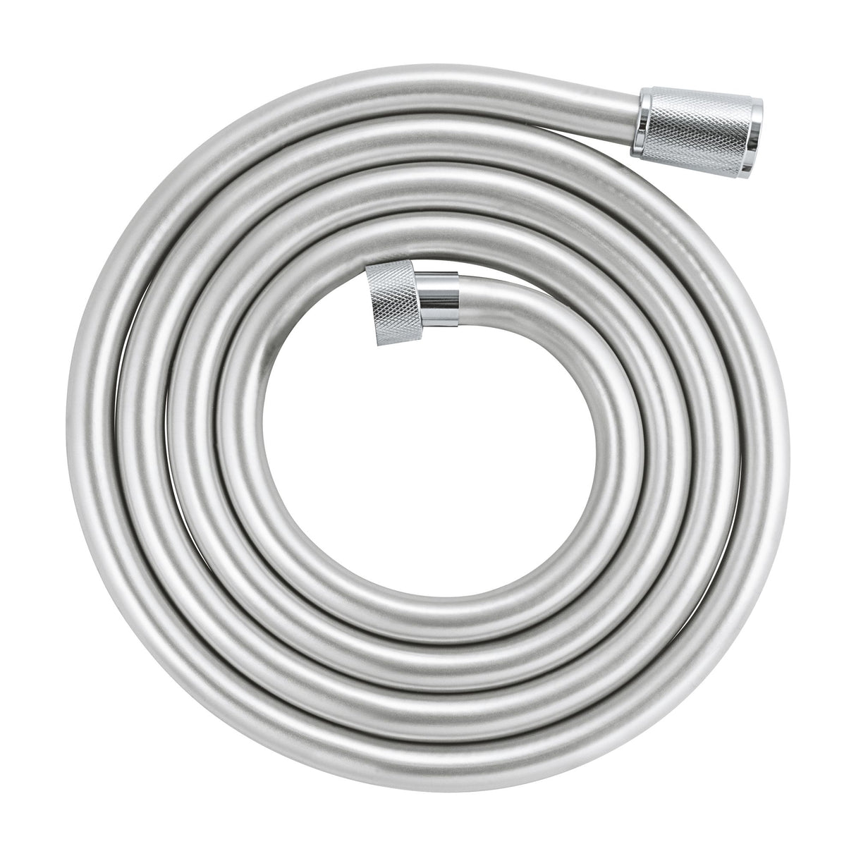 Flexible de douche Grohe, tuyau sanitaire, couleur argenté, finition métallique