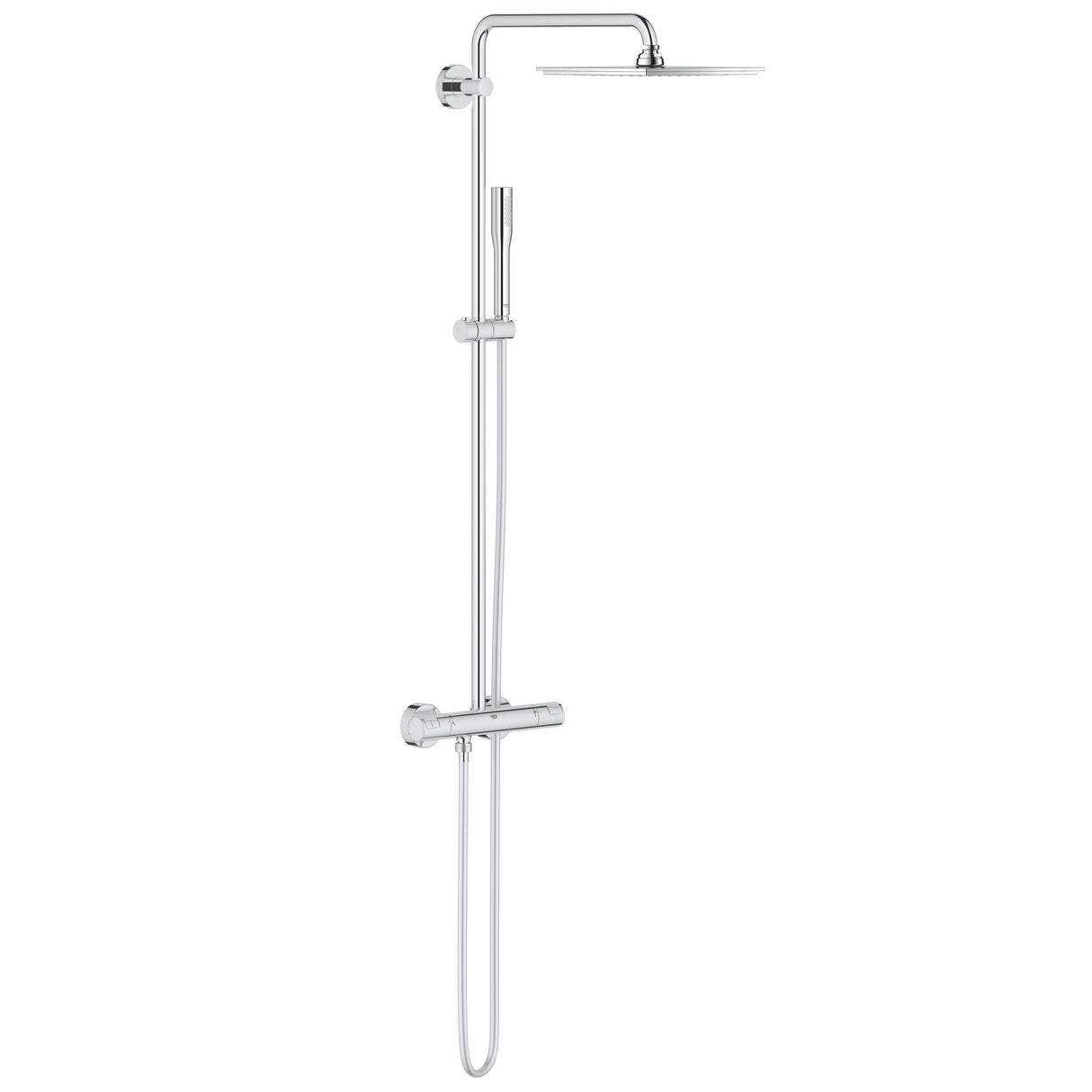 Colonne de douche Grohe, type système de douche, couleur chromé, design moderne.