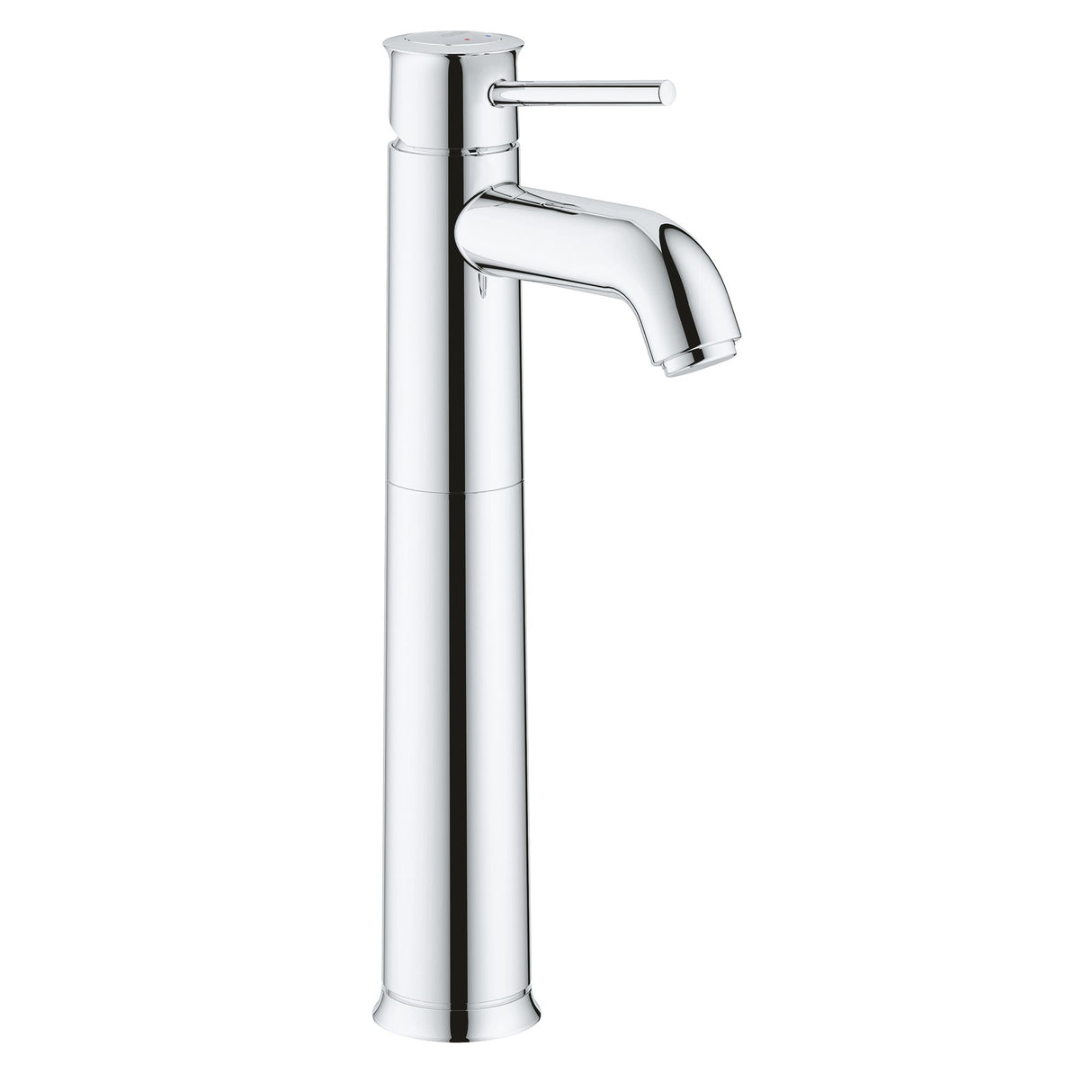 Mitigeur lavabo Grohe, robinet chromé, design moderne, couleur argentée