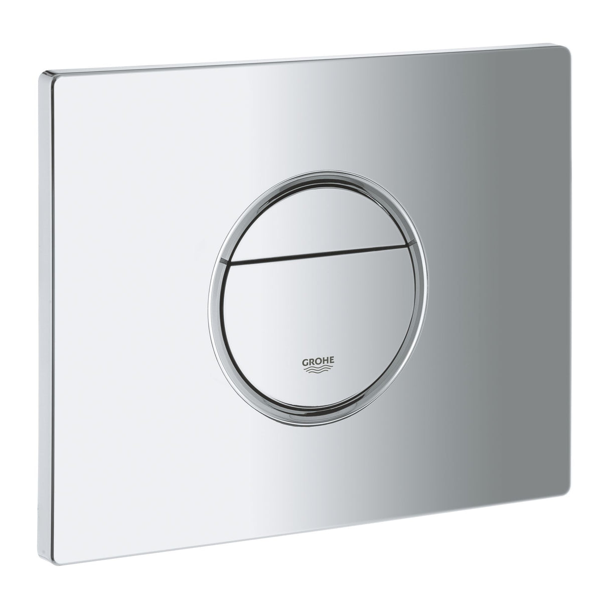 Plaque de commande Grohe, type sanitaire, couleur chromée brillante
