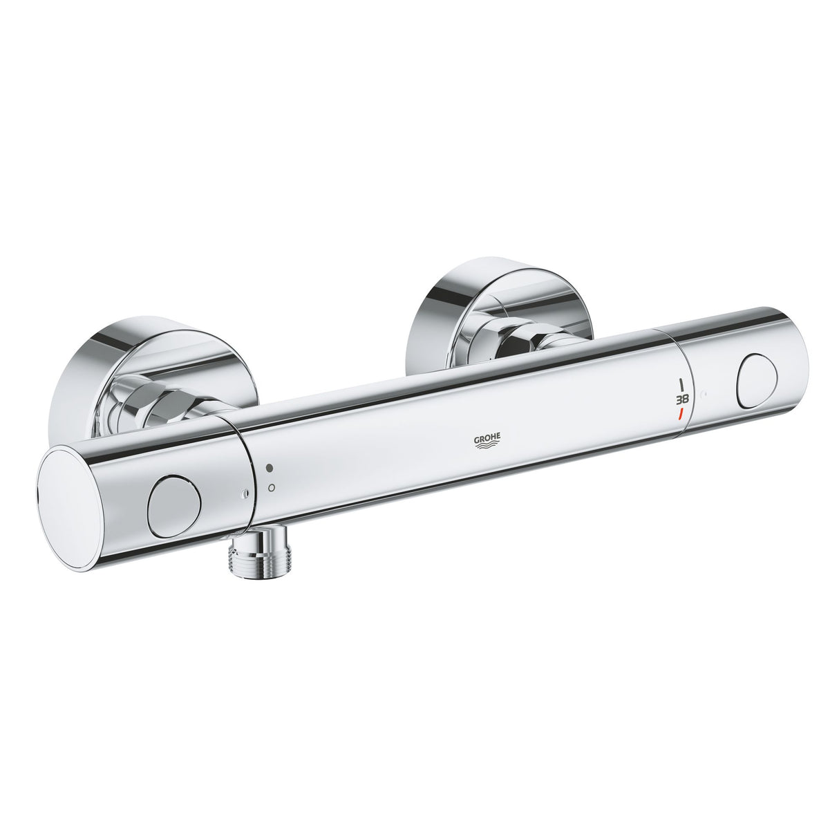 Mitigeur thermostatique Grohe, robinet de douche mural, couleur chrome