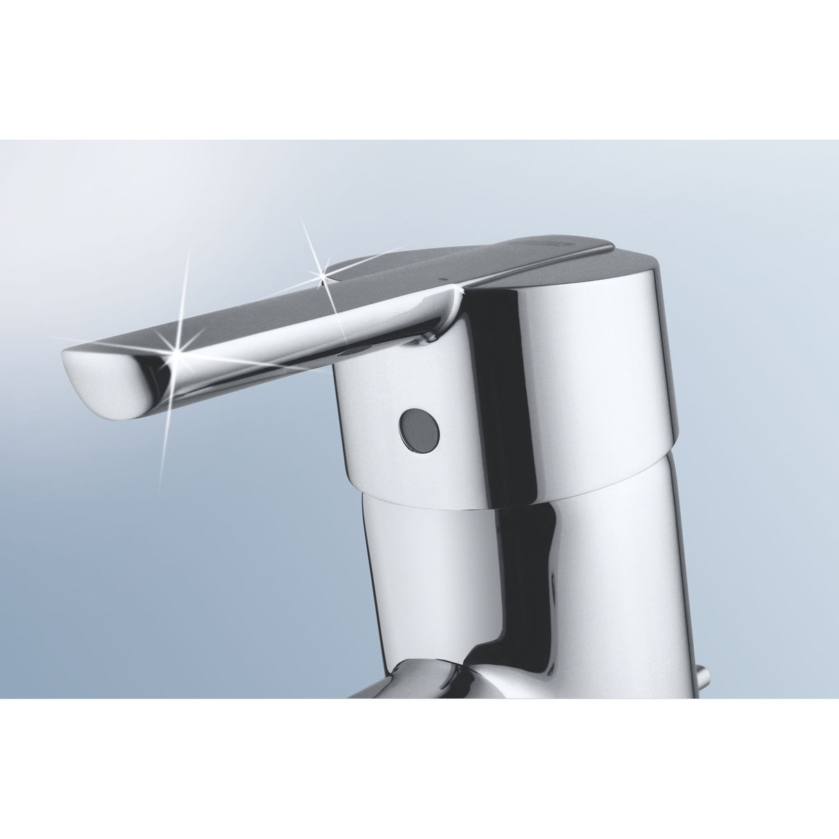 Mitigeur chrome Grohe, robinet salle de bain, couleur argentée, design moderne