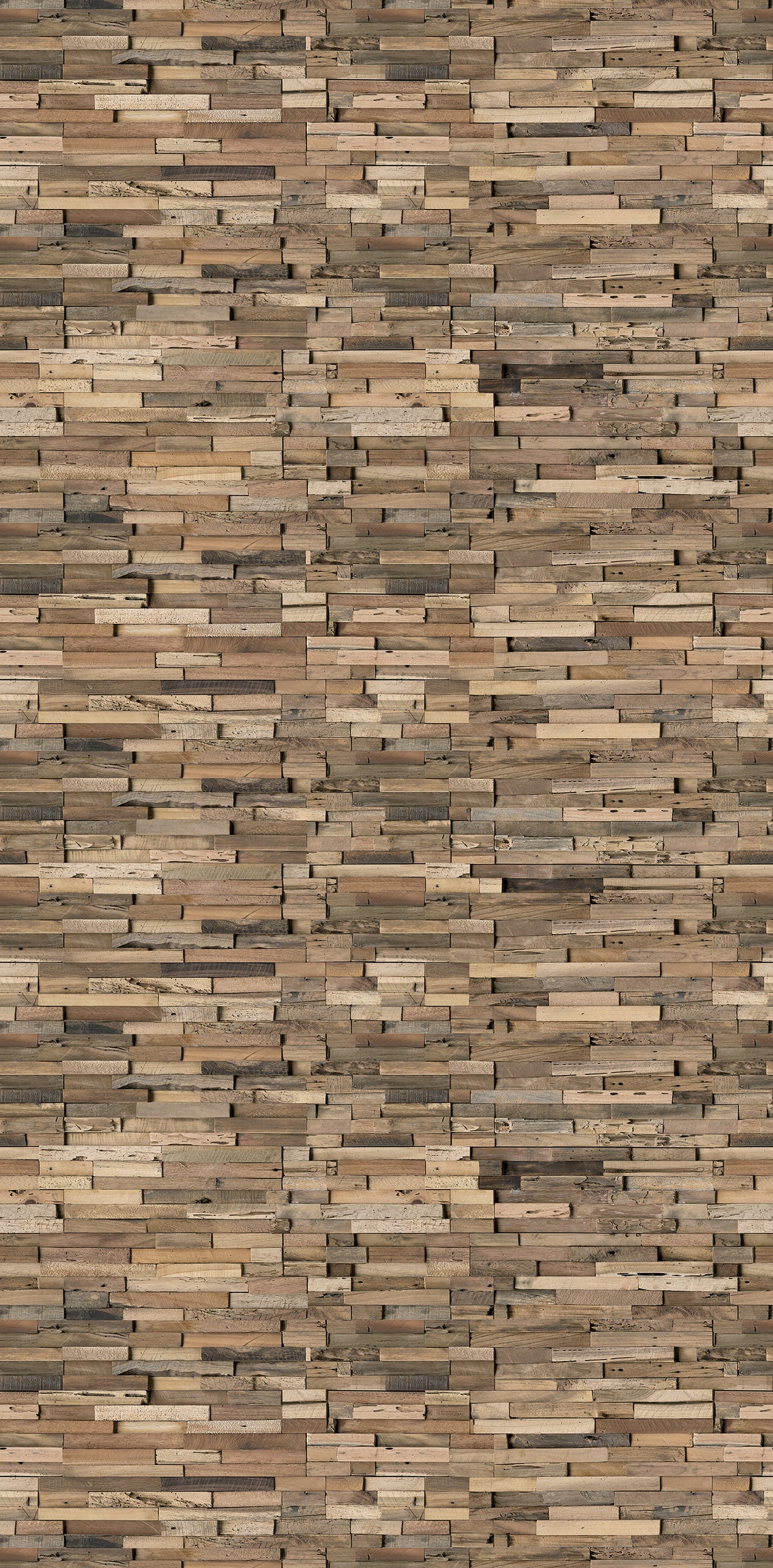 Panneau mural Matperle en bois acajou, couleur brun naturel, effet relief décoratif.